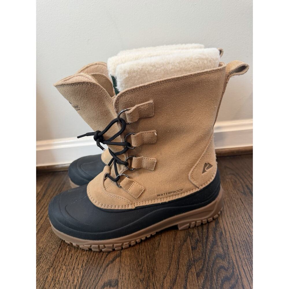 Men's Ozark Trail Waterproof 400g Leather Snow Boots Mens Sz 10